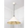 Smooth Brass Hockley Pendant in Teasel