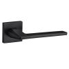 Oro&Oro Sienna Lever Door Handle on Square Rose - Matt Black