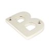 Polished Nickel Letter B
