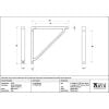 Satin Chrome Barton Shelf Bracket (200mm x 200mm)