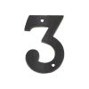 Zoo Hardware Numeral - No. 3 - 4" - Black
