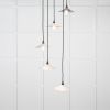 Smooth Nickel Flora Cluster Pendant in Birch