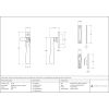 Satin Brass Locking Newbury Fastener