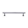 Heritage Brass Cabinet Pull Hexagon Design with 16mm Rose 160mm CTC Polished Chrome finish