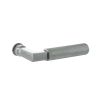 Millhouse Brass Cartwright Lever Door Handle on Concealed Round Rose - Satin Nickel (Pair)