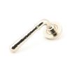 Polished Nickel Hammered Newbury Lever on Rose Set (Plain) - Unsprung