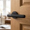 Complete Bari Door Handle Pack - Internal Doors - Matt Black - 76mm / 4-inch Hinges - JE-D4A-MB