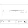 Black 18" Penny End Hinge Front (pair)