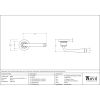 Pewter Avon Round Lever on Rose Set (Plain) - Unsprung