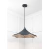 Smooth Nickel Flora Pendant in Soot