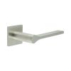 CR-105 Satin Stainless Steel  Fixed Dead Square Rose Door Handle - By Frelan Hardware - CR-105B3SSS