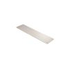 Atlantic Finger Plate Radius Corner Pre drilled with screws 300mm x 75mm - Satin Stainless Steel