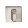 Tupai Rapido Curva/QuadraLine WC Turn on Square Rose (bolt through fixing only) - Pearl Nickel