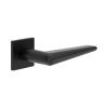 CR-107 Black Unsprung Square Rose Door Handle - By Frelan Hardware - CR-107B2MB