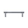 Heritage Brass Cabinet Pull Phoenix Design 96mm CTC Satin Chrome finish