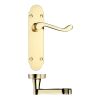 Zoo Hardware Project Oxford lever on latch backplate - 168mm x 42mm - Electro Brass