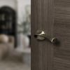 STATUS Colorado Lever Door Handle on Round Rose - Antique Brass (Pair)