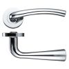 Zoo Hardware Assisi lever on round rose - Polished Chrome