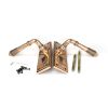 Polished Bronze Reeded Lever Euro Lock Set