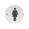 Zoo Hardware Sex Symbol - Female - 76mm dia - Satin Stainless