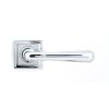 Polished Chrome Newbury Lever on Rose Set (Square) - Unsprung