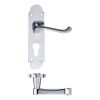 Zoo Hardware Oxford Lever Euro Lock (47.5mm c/c) Furniture 170 x 42mm - Chrome
