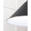White Gloss Hockley Pendant in Elan Black