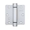 Zoo Hardware Spring Hinge Plus Slave Pack - Radius - 3.5"x3.5"x2.5 (Contains 2 Spring and 1 Unsprung Hinge) - Satin Chrome