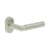 CR-102 Satin Stainless Steel Multi Point Oval Rose Door Handle - By Frelan Hardware - CR-102C4SSS