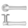 Zoo Hardware Aldo Lever On Round Rose - Satin Chrome