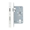 Zoo Hardware Din Euro Sashlock- Backset 60mm - 2 Pc Forend - Square - PCW - Single Throw - White