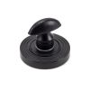 Matt Black Round Thumbturn Set (Beehive)