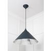 Smooth Nickel Hockley Pendant in Soot