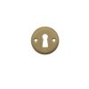 Millhouse Brass Solid Brass Open Key Hole Escutcheons - Satin Brass (Pair)