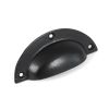 Black 4" Plain Drawer Pull