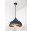 Hammered Copper Harborne Pendant in Dingle