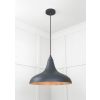 Smooth Copper Frankley Pendant in Soot