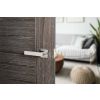 Oro&Oro Galassia Lever Door Handle on Square Rose - Satin Chrome