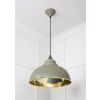 Smooth Brass Harborne Pendant in Tump