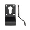 Zoo Hardware Cylinder Latch Pull - Euro Profile - 88mm x 43mm - Powder Coat Black