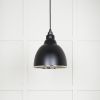 Smooth Nickel Brindley Pendant in Elan Black