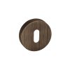 Forme Key Escutcheons on Minimal Round Rose - Urban Bronze (Pair)