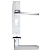 Zoo Hardware Venice lever on euro backplate - Polished Chrome