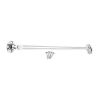 Silent Cabin Hook 12" - 300mm Polished Chrome