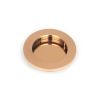 Polished Bronze 75mm Plain Round Pull