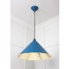 Smooth Brass Hockley Pendant in Upstream