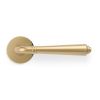 Valli Teseo Lever on Round Rosette - Polished Brass PVD