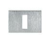 Tupai Rapido RetaLine/VersaLine Key Escutcheons on Long Rose - Satin Chrome (Pair)