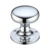 Zoo Hardware Mushroom Mortice Knob Furniture 62.5mm Rose dia. - Polished Chrome