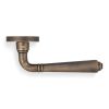 Valli Teseo Lever on Round Rosette - Antique Brass